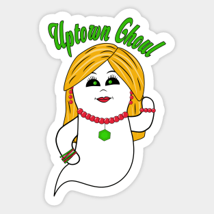 Uptown Ghoul - Funny Halloween Sticker